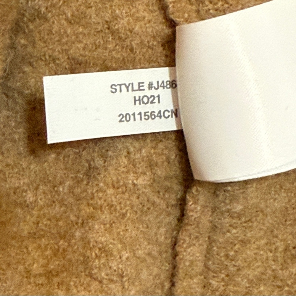 J. Crew Daphne Camel Double-Breasted Boiled Wool Top Coat - Picture 12 of 12